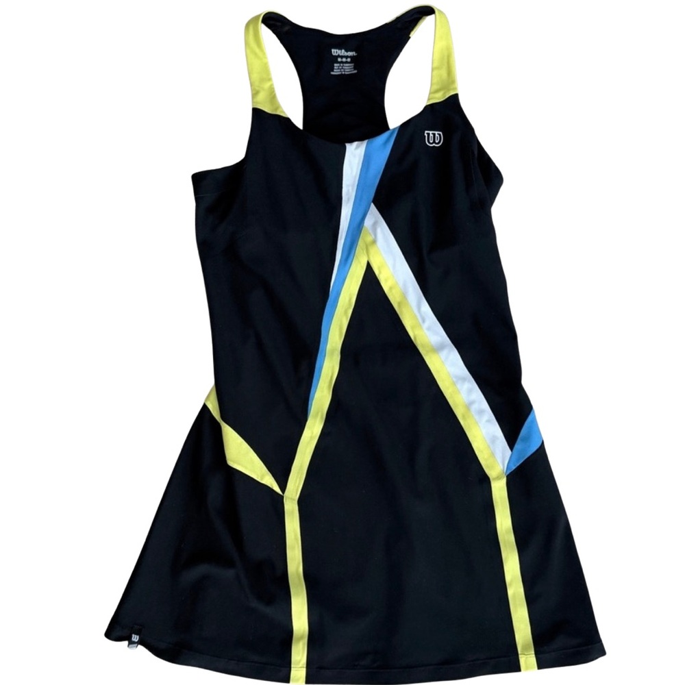 Wilson Black Athletic Top with Yellow Highlights